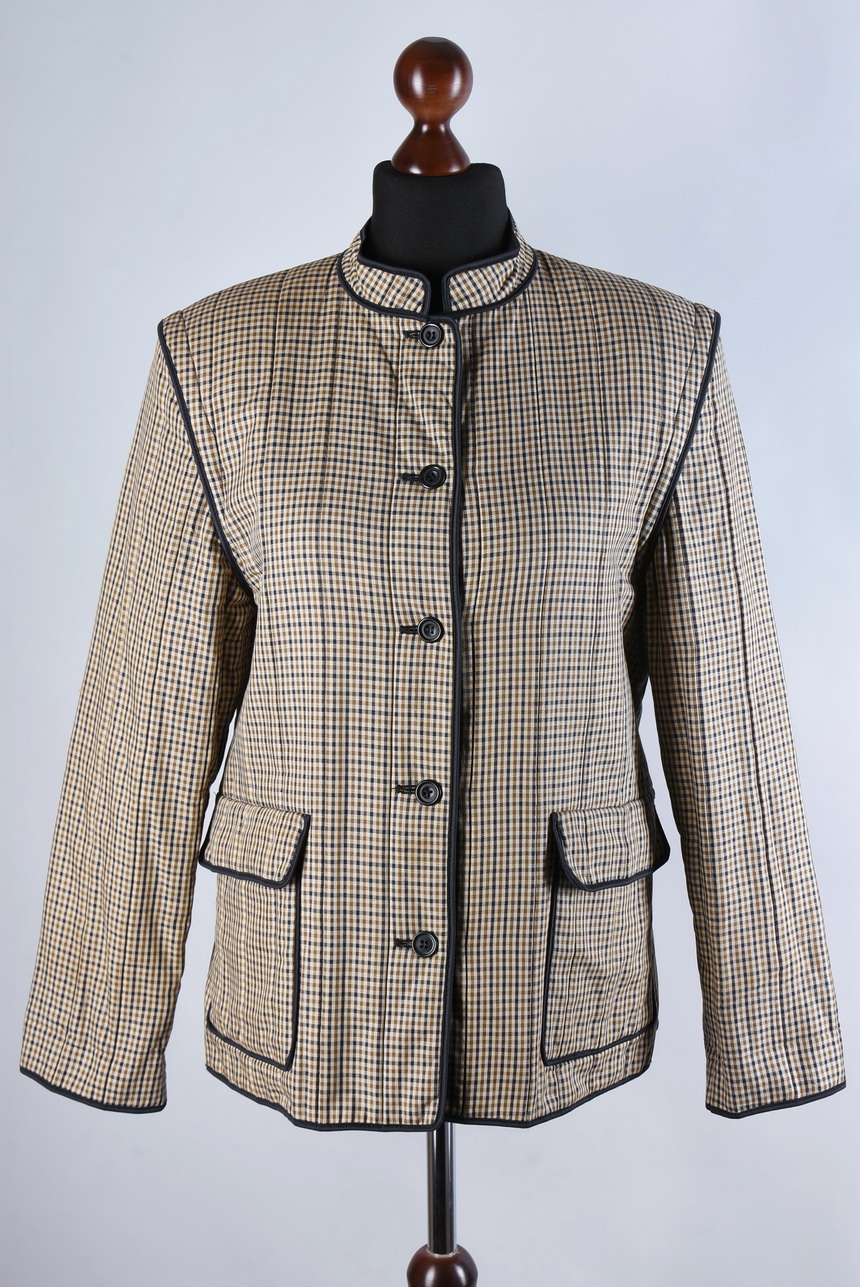 Ladies short 2024 checked jackets