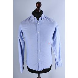 Logo on front, button up fastening.