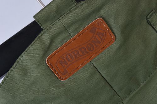 Logo on the trousers, pockets, classic design of the brand.